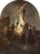 Rembrandt van rijn The Deposition. oil painting on canvas